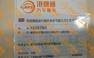 港珠澳大桥粤Z车牌办理案例：新*有限公司