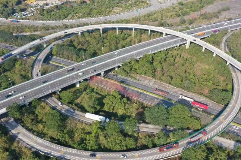 凤凰山隧道高速萝岗互通立交